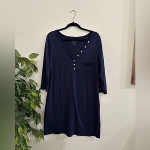 Lilly Pulitzer Navy Blue Nightgown Sz XL super soft and comfy